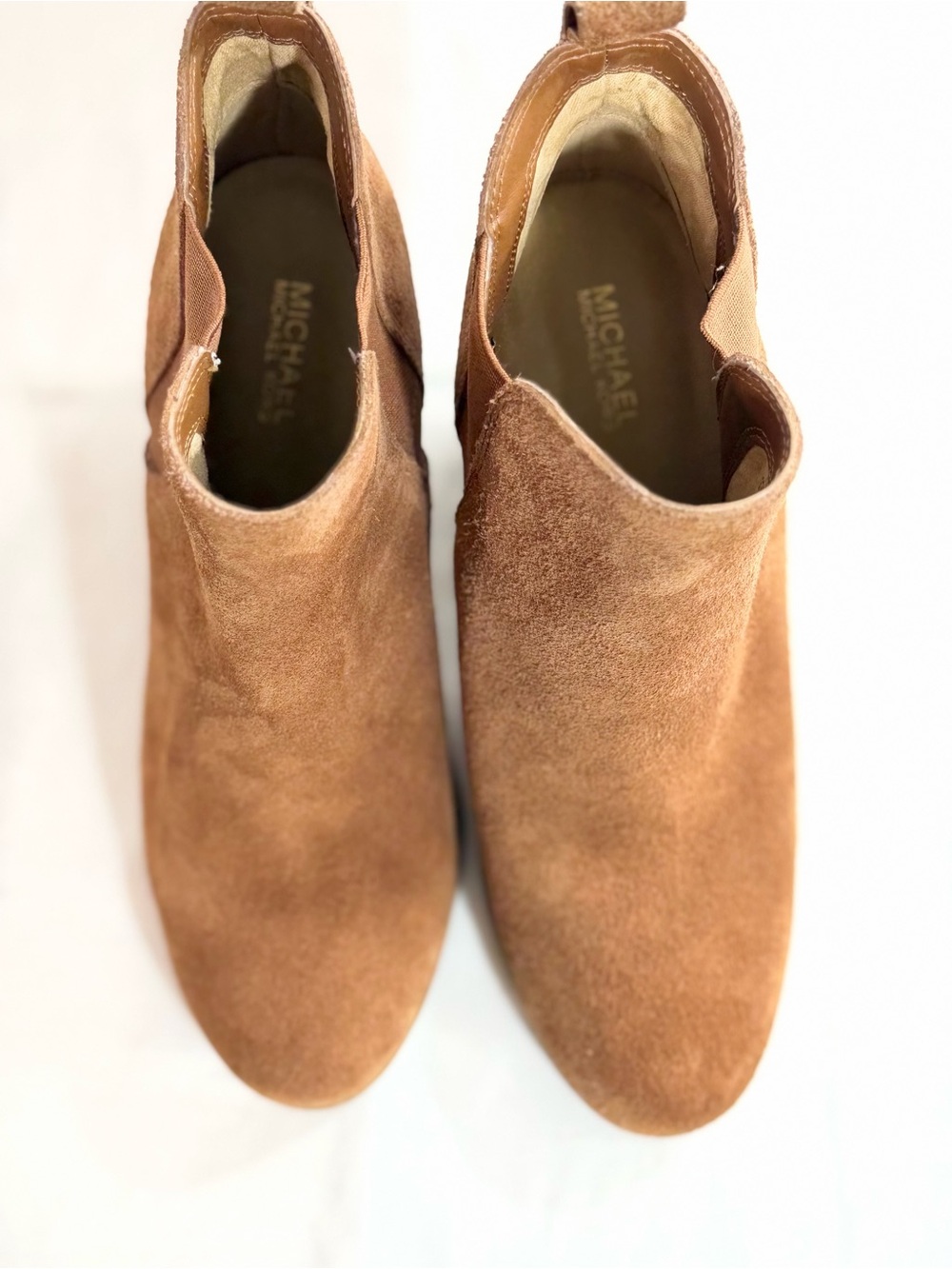 MICHAEL Michael Kors Tan Suede Ankle Booties